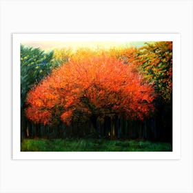 Autumn Tree in Laren (2013) Art Print