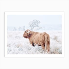 Frosty Winter Field Art Print