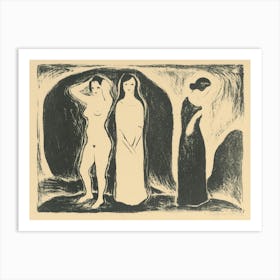 A Woman In Three Forms, Mikuláš Galanda Art Print
