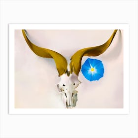 Georgia O’Keeffe - Ram’s Head, Blue Morning Glory, 1938 Art Print