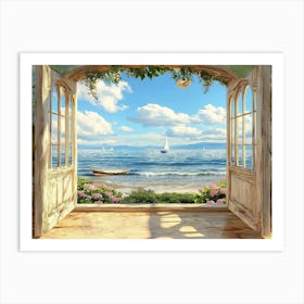 Open Door To The Sea Art Print