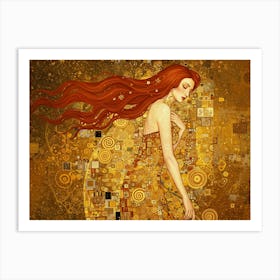 Golden Girl By Gustav Klimt Poster