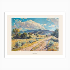 Western Landscapes Santa Fe New Mexico 3 Poster Art Print