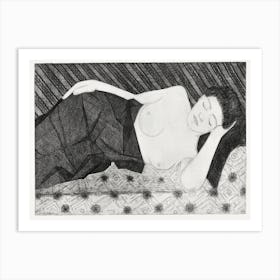 Sleeping Figure (Slapende Figuur) (1917), Samuel Jessurun Art Print