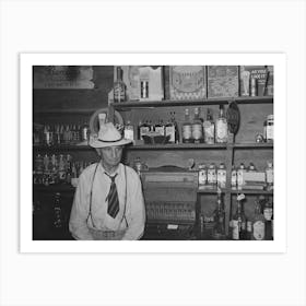 Proprietor Of Barroom Near Crowley, Louisiana, This Man Is A Cajun By Russell Lee Art Print