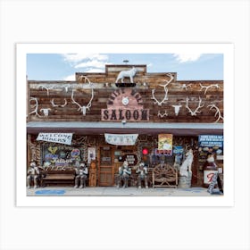 White Wolf Saloon Wyoming Art Print