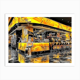 Bar Interior Art Print