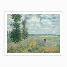 Poppy Fields Near Argenteuil (1875), Claude Monet Art Print