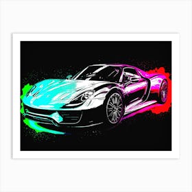 Porsche 918 Art Print