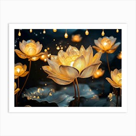 Lotus Flower 1 Art Print