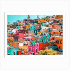 Colorful Houses In Mexico City Art Print