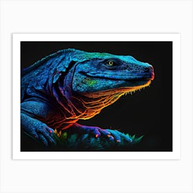 Iguana Light Landscape Art Print