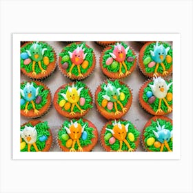 Easter Cupcakes 4 Art Print