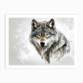 Gray Wolf Art Print