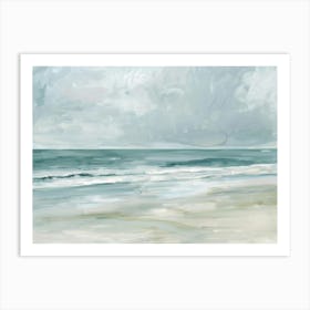 Beach At Dusk 1 Art Print