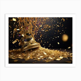 New Year Confetti 1 Art Print