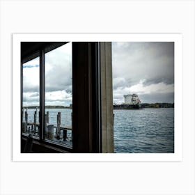 Ship From A Restaurant Window Art Print