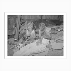 Untitled Photo, Possibly Related To Children Of Mays Avenue Camp, Oklahoma City, Oklahoma, Their Fathe Art Print