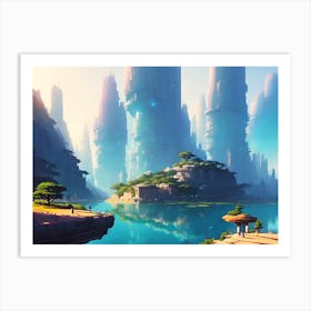 Fantasy City 3 Art Print