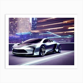 Futuristic Sports Car 4 Art Print