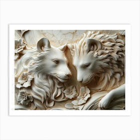 Beautiful 3d Animal 3 Art Print