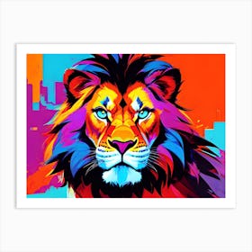 Lion In The City 1 Art Print