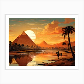 Egyptian Sunset Art Print