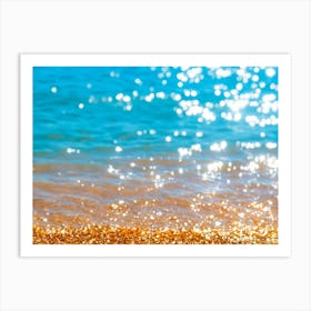 Golden Sand On The Beach Art Print