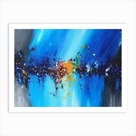 Abstract Blue Art Print