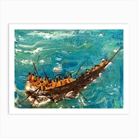 Pueblo At Sea Art Print