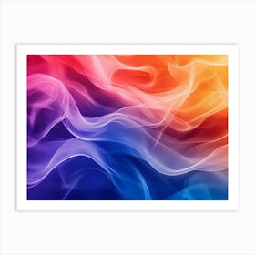 Abstract Smoke Art Print