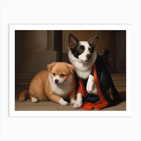 two dogs Art Print
