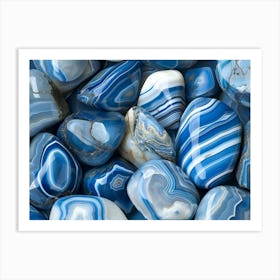 Blue Agate 1 Art Print