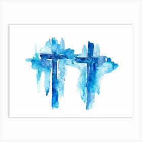 Cross Painting Art Print