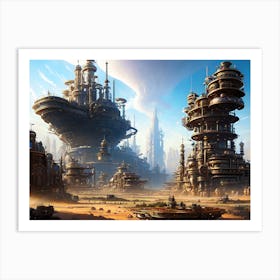 Futuristic City 14 Art Print