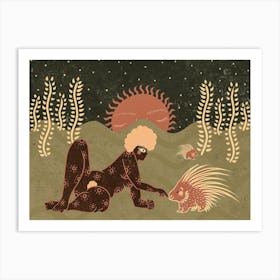 Porcupine Art Print