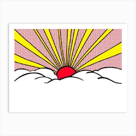 SUNRISE | LICHTENSTEIN DIGITAL REPLICA 1 Art Print