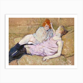 The Sofa, Henri de Toulouse-Lautrec Art Print