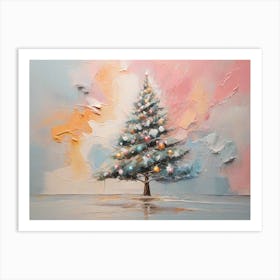 Abstract Christmas Tree 11 Art Print
