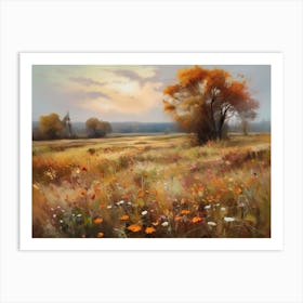 Printable Wall Art, Vintage Landscape, Farmhouse Wall Decorations, Vintage Landscape Oil Painting.14 1 Art Print