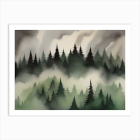 Forest Painting Art Print