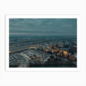 Verona, Italy Travel Aerial Photography. Art Print