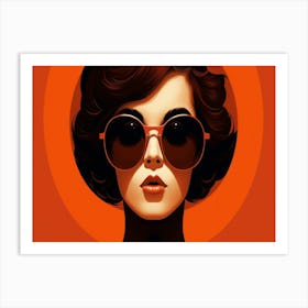 Woman In Sunglasses Art Print