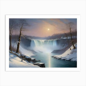 Niagara Falls At Dawn Art Print