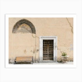 Front Door Of A Building Art Print