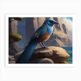 Blue Bird Art Print