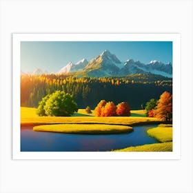 Autumn In The Mountains 3 Art Print