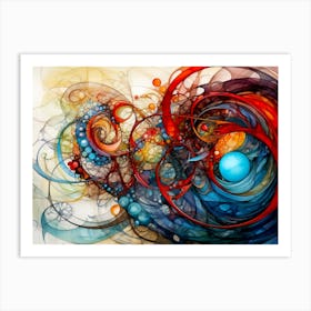 Gossamer Fabrics Twisted Tangles Art Print