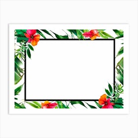 Tropical Frame 4 Art Print