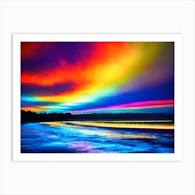 Rainbow Sunset Art Print